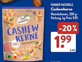 Farmer im ALDI SÜD Prospekt Cashewkerne von Farmer Naturals im aktuellen ALDI SÜD Prospekt für 1,99 €