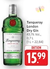 London Dry Gin Angebote von Tanqueray bei E center Schwäbisch Gmünd für 15,99 €