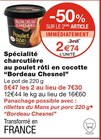 Spécialité charcutière au poulet rôti en cocotte - Bordeau Chesnel dans le catalogue Monoprix