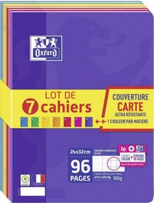Géant Casino Argenteuil - Lot de 7 cahiers agrafés Promo Lot de 7 cahiers agrafés dans le catalogue Géant Casino Un trésor d'anniv' à Argenteuil