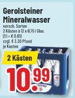 Mineralwasser im Angebot bei Trinkgut in Kaarst Mineralwasser Angebote von Gerolsteiner bei Trinkgut Kaarst für 10,99 €