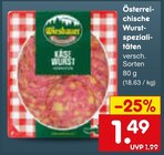 Österreichische Wurstspezialitäten Angebote bei Netto Marken-Discount Rottenburg für 1,49 €