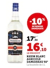 Rhum blanc agricole 50° - Damoiseau en promo chez Super U Clermont-Ferrand à 16,10 €