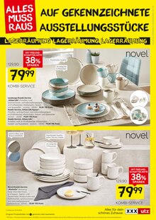 Tafel-Set im XXXLutz Prospekt "GRÖSSTE LAGERRÄUMUNG" mit 8 Seiten (Nürnberg)