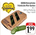 Fränkische Mini-Gurken bei nah und gut im Pommelsbrunn Prospekt für 1,99 €
