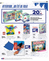 Prix et réduction Monopoly dans le prospectus Carrefour en cours Offre Monopoly dans le catalogue Carrefour du moment à la page 103