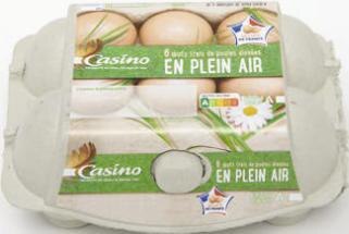 Géant Casino Marignier - Oeufs frais de poules élevées en Pein Air calibre Gros Promo Oeufs frais de poules élevées en Pein Air calibre Gros dans le catalogue Géant Casino Le grand live des marques à Marignier