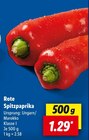 Rote Spitzpaprika im Angebot bei Lidl in Garbsen Rote Spitzpaprika Angebote bei Lidl Garbsen für 1,29 €