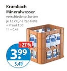 Mineralwasser im V-Markt Prospekt Mineralwasser von Krumbach im aktuellen V-Markt Prospekt für 3,99 €