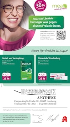 mea - meine apotheke Prospekt für Hamburg: "Unsere August-Angebote", 4 Seiten, 01.08.2025 - 31.08.2025