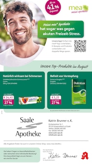 mea - meine apotheke Prospekt Unsere August-Angebote mit 4 Seiten