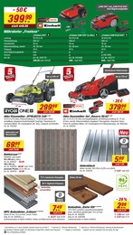 Elektrorasenmäher Angebot im aktuellen toom Baumarkt Prospekt auf Seite 8