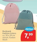 Rucksack Fashion Colors für 7,99 € bei budni im Angebot Rucksack Fashion Colors im aktuellen budni Prospekt