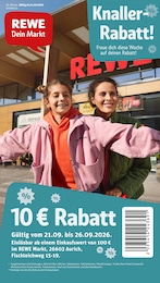 REWE Prospekt für Aurich mit 26 Seiten REWE Prospekt "Dein Markt" für Aurich, 26 Seiten, 21.09.2026 - 26.09.2026