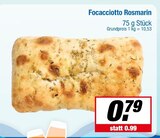 Aktuelle Rosmarin Angebote bei E center in Münster Aktuelles Focacciotto Rosmarin Angebot bei E center in Münster ab 0,79 €