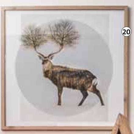 BAUHAUS Kirrweiler - Gerahmtes Bild 'Hirsch' Gerahmtes Bild 'Hirsch' Angebot bei BAUHAUS Kirrweiler im Prospekt Handzettel KW 48