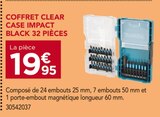 Gedimat Gometz-le-Châtel - Promo Coffret Clear Case Impact Black 32 pièces Promo Coffret Clear Case Impact Black 32 pièces à 19,95 € dans le catalogue Gedimat à Gometz-le-Châtel