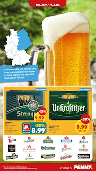 Bier im aktuellen Penny Prospekt (Freiberg) Bier im Penny Prospekt "Wer gĂĽnstig will, muss Penny." mit 46 Seiten (Freiberg)