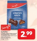 Gefüllte Lebkuchen Herzen Zartbitter im Angebot bei nah&frisch in Münster Gefüllte Lebkuchen Herzen Zartbitter Angebote von Jeden Tag bei nah&frisch Münster für 2,99 €