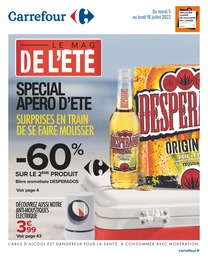 Catalogue Carrefour à Lens, avec 72 pages Prospectus Carrefour à Lens, "LE MAG DE L'ÉTÉ", 72 pages, 05/07/2022 - 18/07/2022