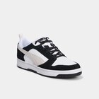 Tennis à lacets en cuir Puma Rebound V6 noir homme à 32,99 € dans le catalogue La Halle
