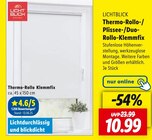 Thermo-Rollo-/Plissee-/Duo-Rollo-Klemmfix Angebote von Lichtblick bei Lidl Karlsruhe für 10,99 €