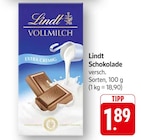 Schokolade im Angebot bei EDEKA in St. Ingbert Schokolade Angebote von Lindt bei EDEKA St. Ingbert für 1,89 €