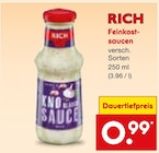Feinkostsaucen von RICH für 0,99 € bei Netto Marken-Discount im Angebot Feinkostsaucen von RICH im aktuellen Netto Marken-Discount Prospekt