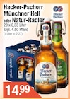 Radler im Getränke City Prospekt Münchner Hell von Hacker-Pschorr im aktuellen Getränke City Prospekt für 14,99 €