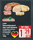 Land-Bauernleberwurst oder Land-Rotwurst von BauernGut im aktuellen EDEKA Prospekt für 1,29 €