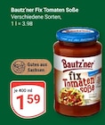 Aktuelles Fix Tomaten Soße Angebot bei GLOBUS in Halle (Saale) ab 1,59 €