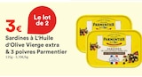 Sardines à L'Huile d'Olive Vierge extra & 3 poivres - PARMENTIER en promo chez Hmarket Montreuil à 3,00 €