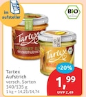 Aufstrich von Tartex im aktuellen budni Prospekt für 1,99 €