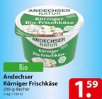 Andechser Natur Körniger Frischkäse bei famila Nordost im Prospekt "" für 1,59 €