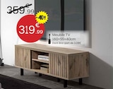 Meuble TV 160×55×40 cm. en promo chez Maxi Bazar Boulogne-Billancourt à 319,99 €