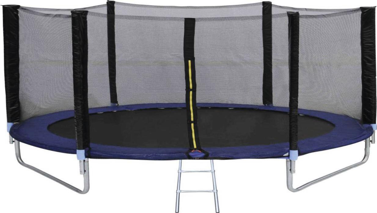Géant Casino Villeneuve-Loubet - Trampoline 2M44 avec filet extérieur Promo Trampoline 2M44 avec filet extérieur dans le catalogue Géant Casino Votre mois Casinomania à Villeneuve-Loubet