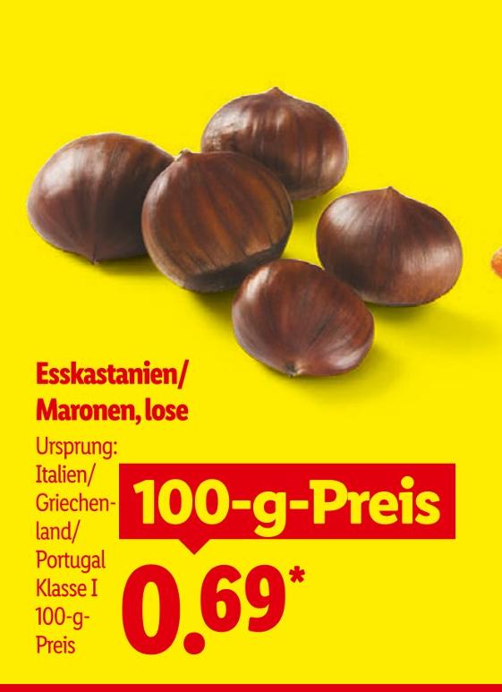 Esskastanien/Maronen, lose