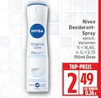 Deodorant-Spray von Nivea für 2,49 € bei EDEKA im Angebot Deodorant-Spray von Nivea im aktuellen EDEKA Prospekt