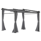Outsunny Pergola mit Sonnendach grau Polyester B/H/L: ca. 295x230x297 cm von  im aktuellen POCO Prospekt für 347,99 €