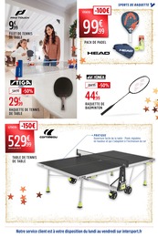 Offre Tennis dans le catalogue Intersport du moment à la page 19