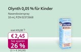 mea - meine apotheke - Olynth 0,05 % für Kinder Angebot im Prospekt Olynth 0,05 % für Kinder bei mea - meine apotheke im Prospekt "" für 2,45 €