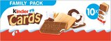 Biscuits Cards 2x10 Lait et Cacao - Kinder en promo chez Intermarché Biscuits Cards 2x10 Lait et Cacao - Kinder dans le catalogue Intermarché