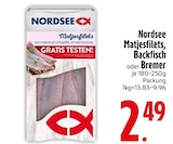 Matjesfilets Angebote von Nordsee bei EDEKA Augsburg für 2,49 €