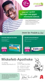 mea - meine apotheke Apotheken Prospekt der aktuellen Woche mit 4 Seiten, gültig von 01.06.2026 bis 30.06.2026, in Lahstedt und Umgebung Aktueller mea - meine apotheke Apotheken Prospekt in Lahstedt und Umgebung, "Unsere Juni-Angebote" mit 4 Seiten, 01.06.2026 - 30.06.2026