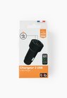 Chargeur allume?cigare TNB 2 ports USB A 24W Smart C compact en gris en promo chez Monoprix Margaret Chargeur allume?cigare TNB 2 ports USB A 24W Smart C compact en gris dans le catalogue Monoprix Margaret