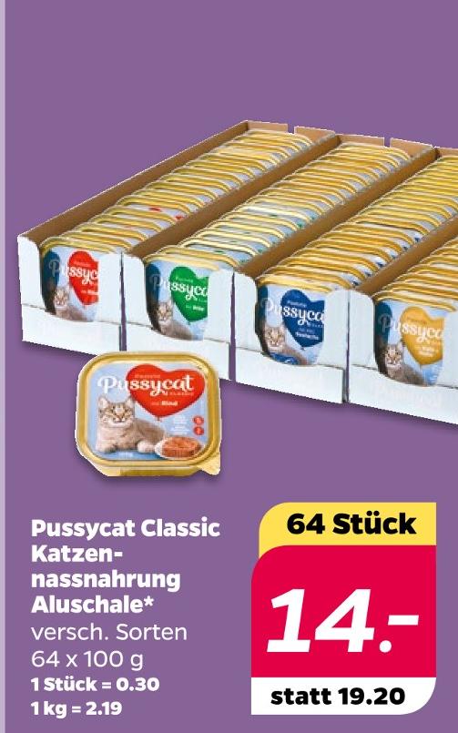 Classic Katzennassnahrung Aluschale