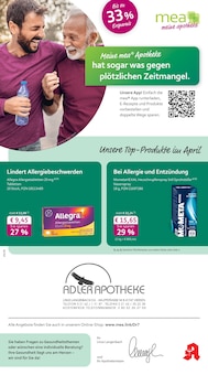 mea - meine apotheke Prospekt der Woche "Unsere April-Angebote" Seite 1, 01.04.2026 bis 30.04.2026 für Viersen Aktueller mea - meine apotheke Prospekt "Unsere April-Angebote" Seite 1 von 4 Seiten für Viersen