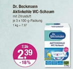 Aktivkohle WC-Schaum von Dr. Beckmann im aktuellen V-Markt Prospekt für 2,39 €