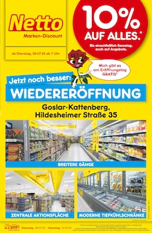 Netto Marken-Discount Goslar Prospekt "Wiedereröffnung - 10% auf ALLES" mit 6 Seiten