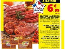 Hyper U Le Cap d'Agde - PLATEAU MAXI GRILL GOURMAND OU PLATEAU MAXI GRILL TEX MEX OU PLATEAU MAXI GRILL XXL Promo PLATEAU MAXI GRILL GOURMAND OU PLATEAU MAXI GRILL TEX MEX OU PLATEAU MAXI GRILL XXL dans le catalogue Hyper U Méga formats, méga économies à Le Cap d'Agde